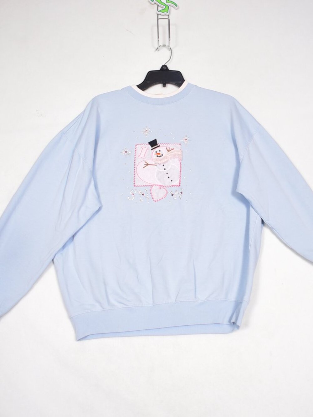 M & C Sportswear Women's Snowman Blue Sweatshirt Size XL